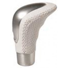 POMO CAMBIO ALU PIEL  ldquo CLASSIC rdquo   BLANCO