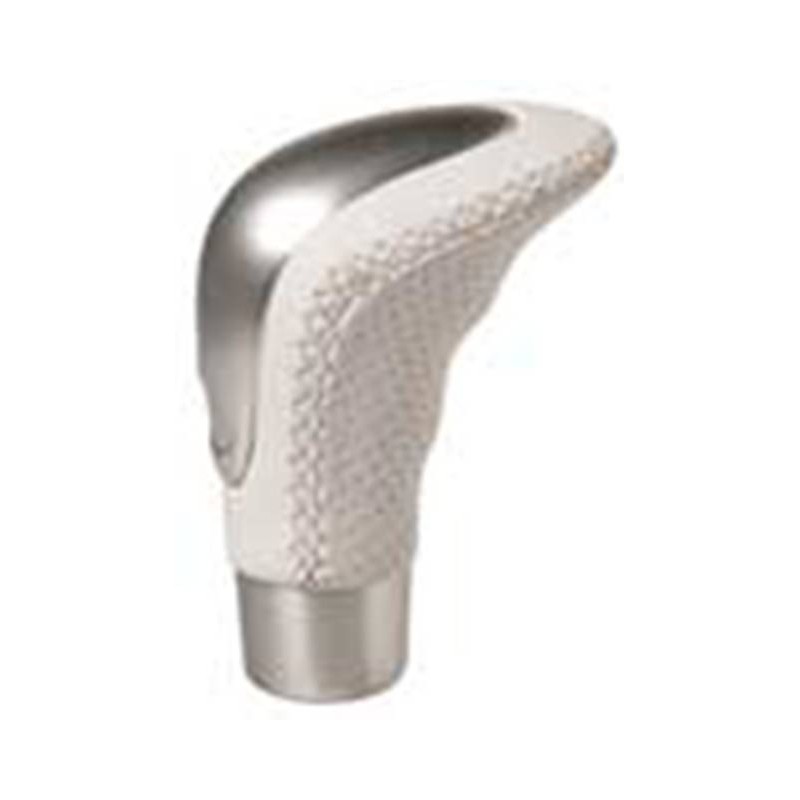 POMO CAMBIO ALU PIEL  ldquo CLASSIC rdquo   BLANCO
