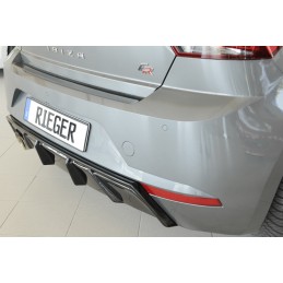 Difusor trasero Seat Ibiza KJ RIEGER Negro brillo