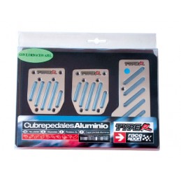 JUEGO CUBREPEDALES  ldquo TYPE R rdquo  ALU C ILUMINACION AZUL