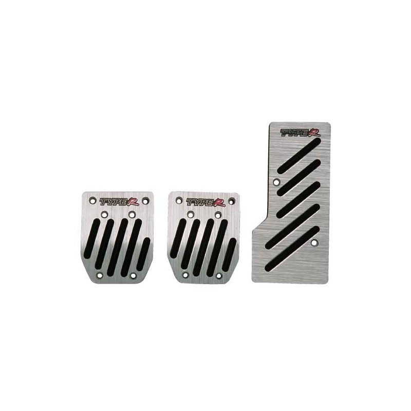 JUEGO CUBREPEDALES  ldquo TYPE R rdquo  ALUMINIO