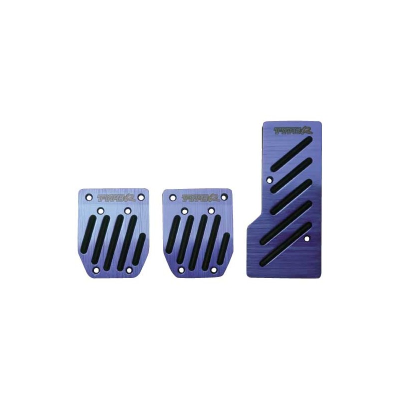 JUEGO CUBREPEDALES  ldquo TYPE R rdquo  ALUM  AZUL