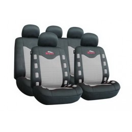 FUNDA TEXTIL PARA ASIENTOS  ldquo X TEAM rdquo   GRIS