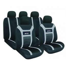 FUNDA TEXTIL PARA ASIENTOS  ldquo SUPER SPEED rdquo   GRIS