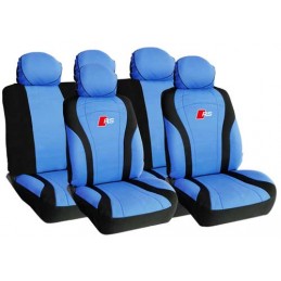 FUNDA TEXTIL PARA ASIENTOS  ldquo  RS  ldquo  CARBONO  AZUL