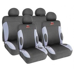 FUNDA TEXTIL PARA ASIENTOS  ldquo GT R DRIFT rdquo   GRIS