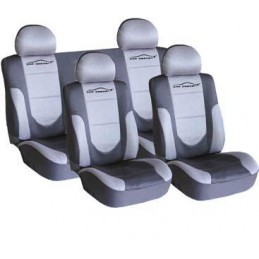 FUNDA TEXTIL PARA ASIENTOS  ldquo  CAR DESIGN  ldquo  GRIS