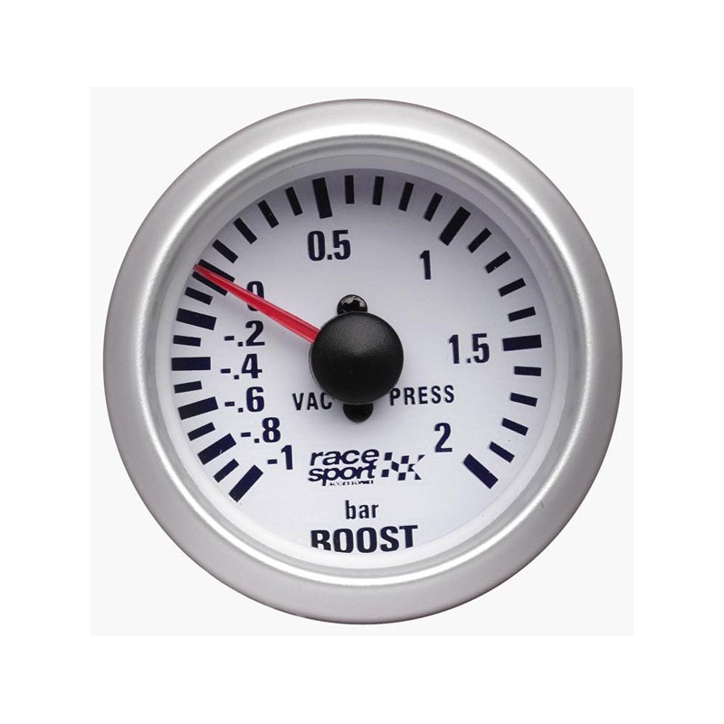 MANOMETRO PRESION TURBO  ldquo RACE SPORT rdquo  DIA  52MM 12V