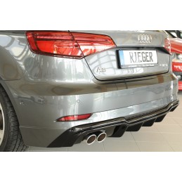 DIFUSOR TRASERO AUDI A3 8V 3 5 PTAS S LINE 2016  NEGRO BRILLO