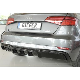DIFUSOR TRASERO AUDI A3 8V 3 5 PTAS S LINE 2016  NEGRO BRILLO