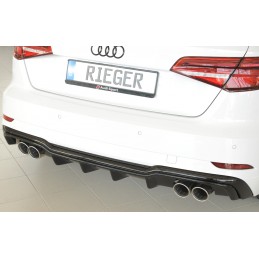 DIFUSOR TRASERO AUDI A3 8V 3 5 PTAS S LINE 2016  NEGRO BRILLO