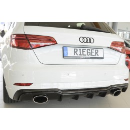DIFUSOR TRASERO AUDI A3 8V 3 5 PTAS S LINE 2016  NEGRO BRILLO