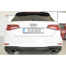 DIFUSOR TRASERO AUDI A3 8V 3 5 PTAS S LINE 2016  NEGRO BRILLO