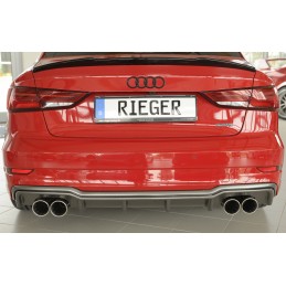 DIFUSOR TRASERO AUDI A3 8V Sedan Cabrio S LINE 2016  CARBON LOOK