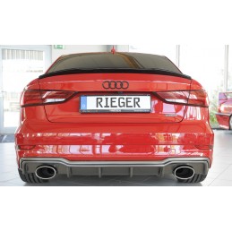 DIFUSOR TRASERO AUDI A3 8V Sedan Cabrio S LINE 2016  CARBON LOOK
