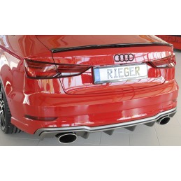 DIFUSOR TRASERO AUDI A3 8V Sedan Cabrio S LINE 2016  CARBON LOOK