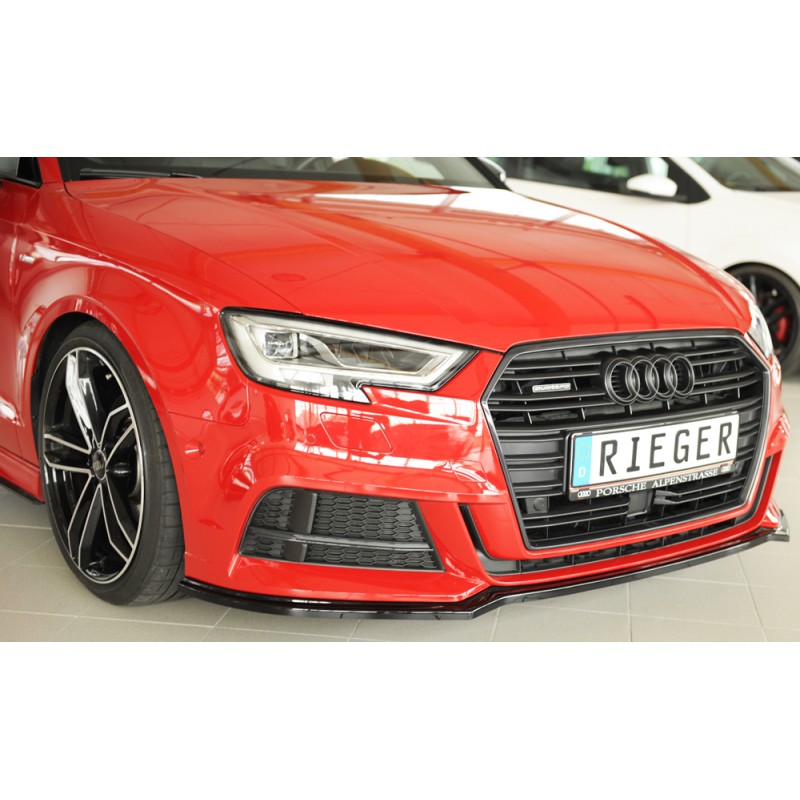 ESPADA LIP DELANTERO AUDI A3 8V S LINE 2016  NEGRO BRILLO