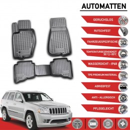ALFOMBRAS GOMA 3D JEEP GRAND CHEROKEE 2005 2011