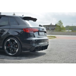 DIFUSOR V1 PARAGOLPES TRASERO AUDI RS3 8V FL SPORTBACK 2017  MAX