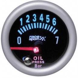 MANOMETRO PRESION ACEITE  ldquo PHANTOM LOOK rdquo  DI 52MM 12V