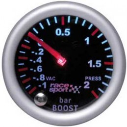 MANOMETRO PRESION TURBO  ldquo PHANTOM LOOK rdquo  DIA  52MM 12V