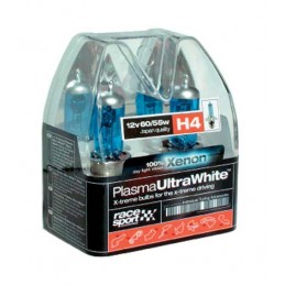 ESTUCHE BOMBILLA H4  ldquo PLASMA rdquo  SUPER BLANCA  2 UDS