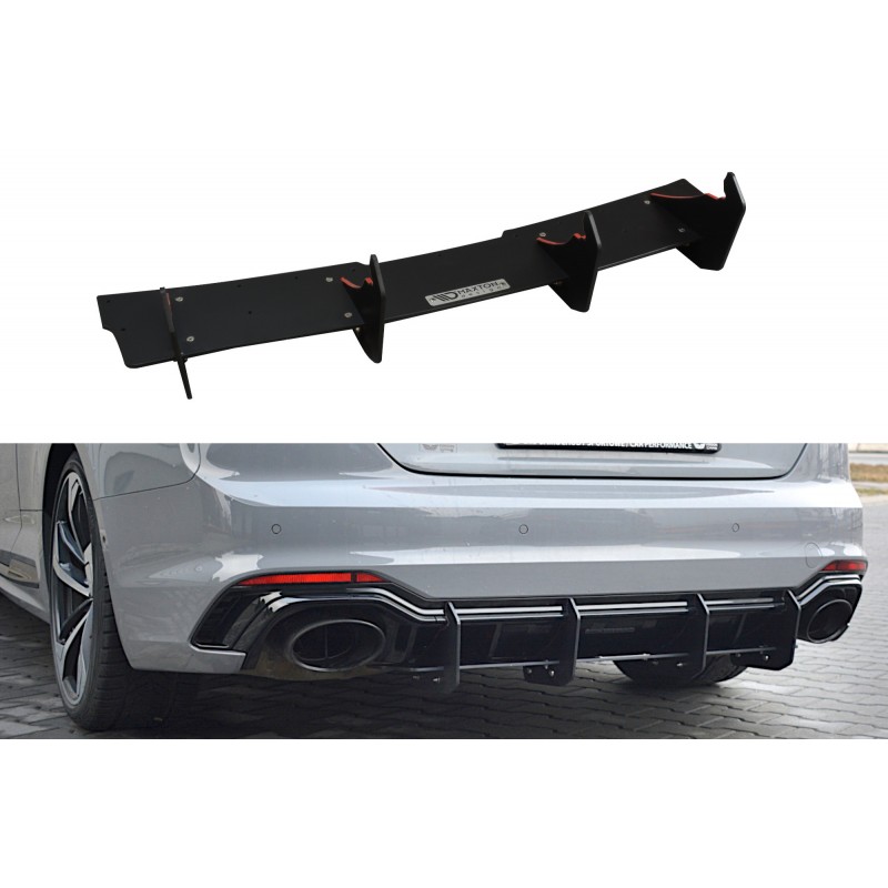 DIFUSOR V2 PARAGOLPES TRASERO AUDI RS5 F5 COUPE SPORTBACK 2017  