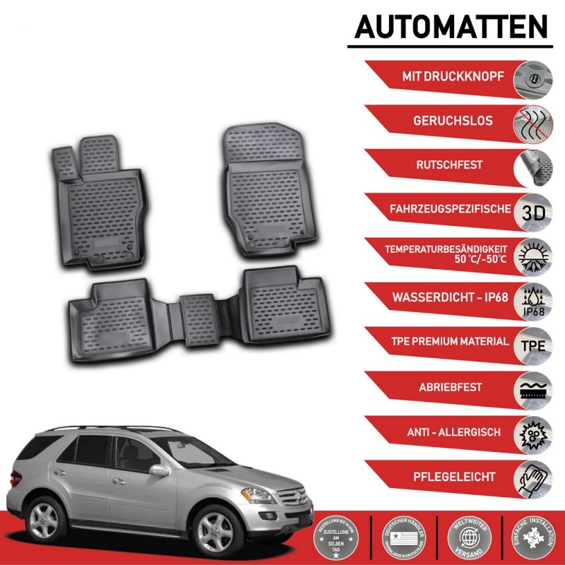 ALFOMBRA GOMA DE 3D MERCEDES ML W164 2005 2011