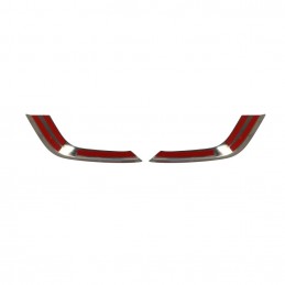 CUBRE MARCOS ACERO INOXIDABLE ANTINIEBLAS FORD TOURNEO COURIER 2