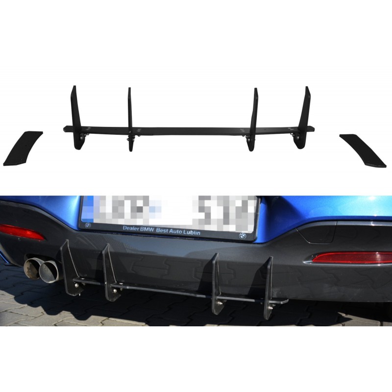 DIFUSOR RACING PARACHOQUES TRASERO BMW 1 F20 F21 M POWER FACELIF