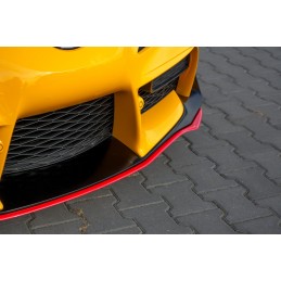 ESPADA LIP V3 ROJA PARACHOQUES DELANTERO TOYOTA SUPRA MK5 2019  