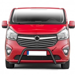 Defensa frontal Acero Inoxidable Opel Vivaro 2014 2019 Negra