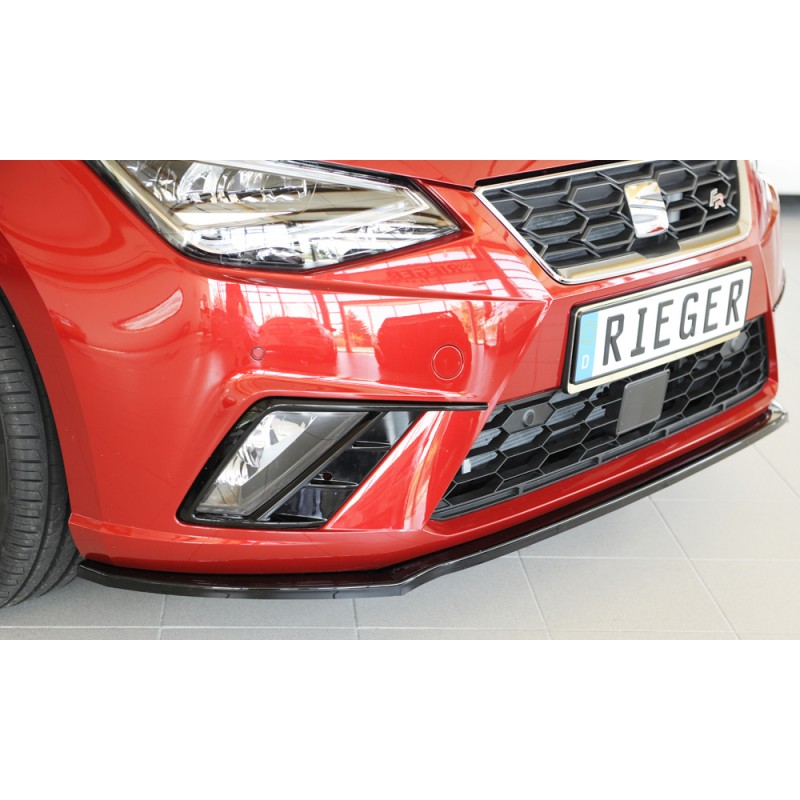 Espada lip   difusor Seat Ibiza KJ RIEGER negro brillo