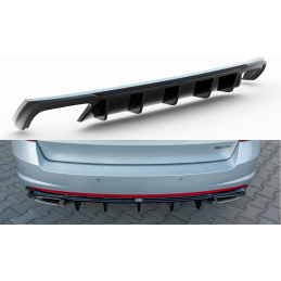 DIFUSOR PARACHOQUES TRASERO SKODA OCTAVIA 3 RS 2013 2019 MAXTON