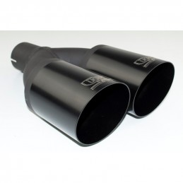 Embellecedor escape Doble redondo O80 mm  Longitud 280 mm   Mont