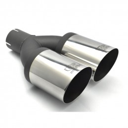 Embellecedor escape Doble redondo O90 mm  Longitud 290 mm   Mont