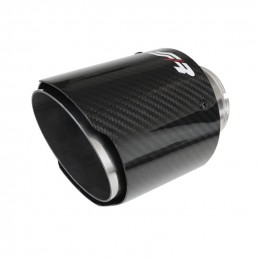 Embellecedor Escape Simoni Racing Carbono brillante   acero inox