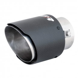 Embellecedor Escape Simoni Racing Carbono mate   Acero inoxidabl