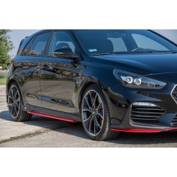 DIFUSORES LATERALES HYUNDAI I30 MK3 N 2017  MAXTON ROJOS