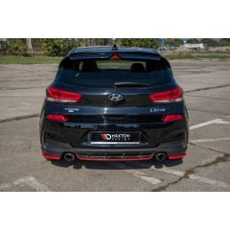 SPLITERS PARACHOQUES TRASERO HYUNDAI I30 N MK3 2016  MAXTON ROJO
