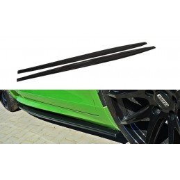 Faldones laterales lip Vw Scirocco R  R line MAXTON V1 negro bri