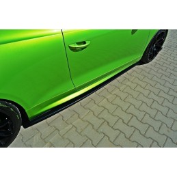 Faldones laterales lip Vw Scirocco R  R line MAXTON V1 negro bri